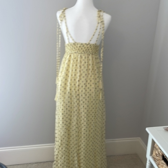 NWOT En Creme Maxi Dress with dots Medium - Picture 3 of 4